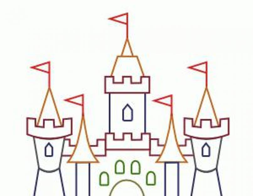 Как нарисовать замок рыцаря карандашом поэтапно. Рисуем замки карандашом: для детей и взрослых. Фотогалерея «Замок Снежной Королевы»