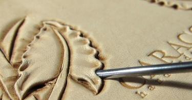 How to make your own embossing on leather