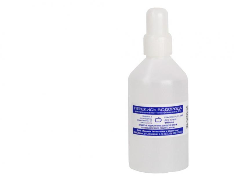 Hydrogen peroxide indications contraindications.  Hydrogen peroxide: useful and medicinal properties, application, reviews.  Self-treatment of common diseases