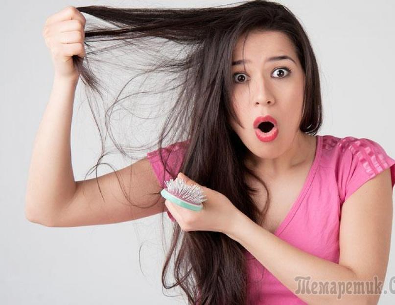 घरेलू उपचारों का उपयोग करके महिलाओं और पुरुषों में बालों का झड़ना कैसे रोकें।  घर पर बालों की बहाली: पाई जितना आसान त्वरित बाल उपचार